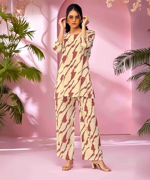 White  Rayon Printed Kurti in northampton