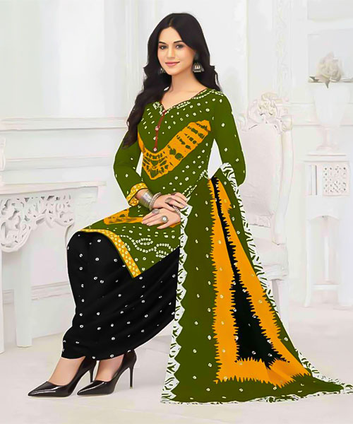 Green  Rayon Casual Wear Salwar Kameez in northampton