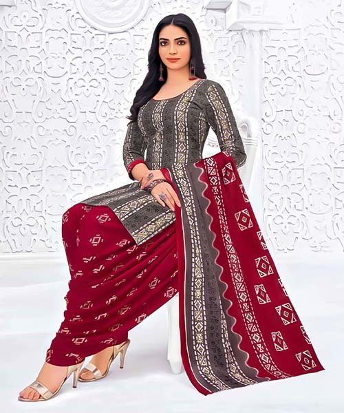 Grey  Cotton Casual Wear Salwar Kameez in liverpool
