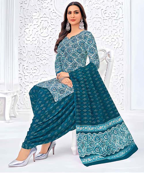Blue  Cotton Casual Wear Salwar Kameez in liverpool
