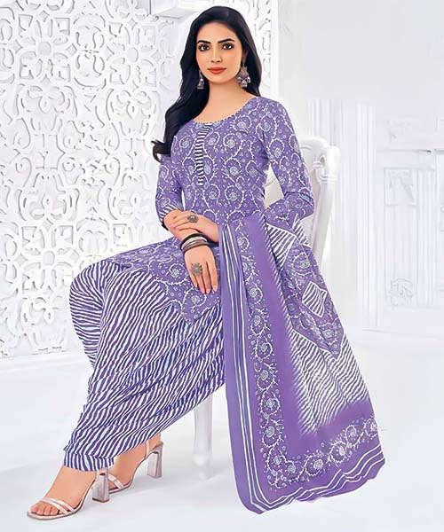 Purple  Cotton Casual Wear Salwar Kameez in liverpool
