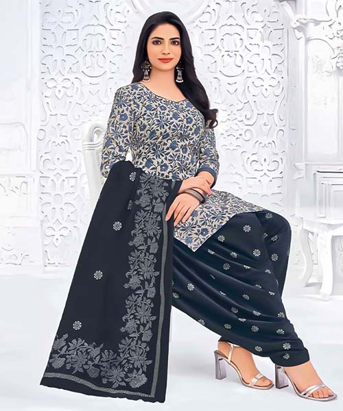 Blue  Cotton Casual Wear Salwar Kameez in liverpool