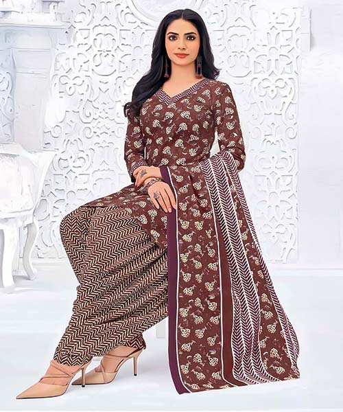 Brown  Cotton Casual Wear Salwar Kameez in liverpool