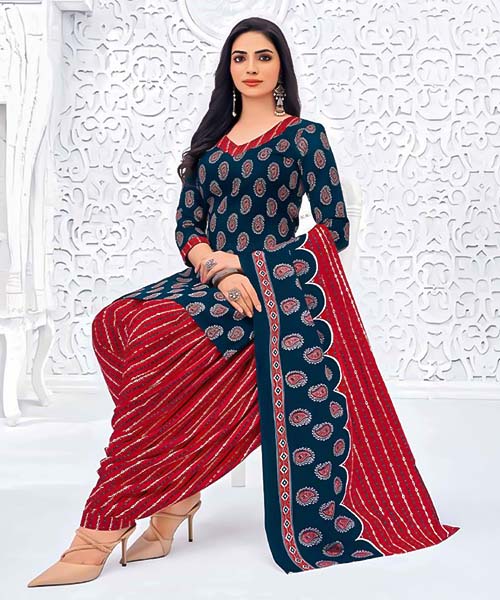 Blue  Cotton Casual Wear Salwar Kameez in liverpool