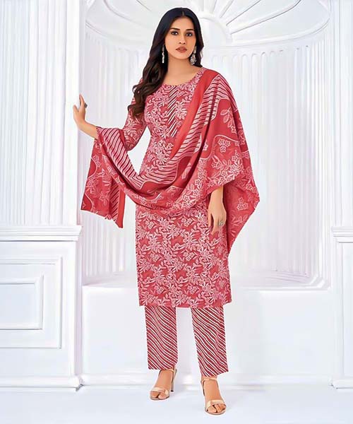 Orange  Cotton Casual Wear Salwar Kameez in tucson