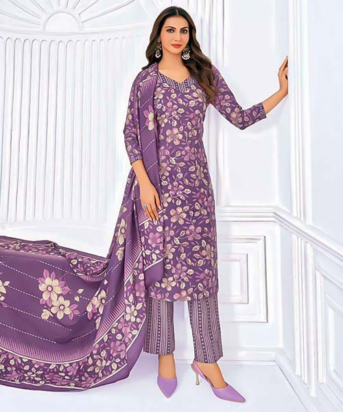 Purple  Cotton Casual Wear Salwar Kameez in tucson