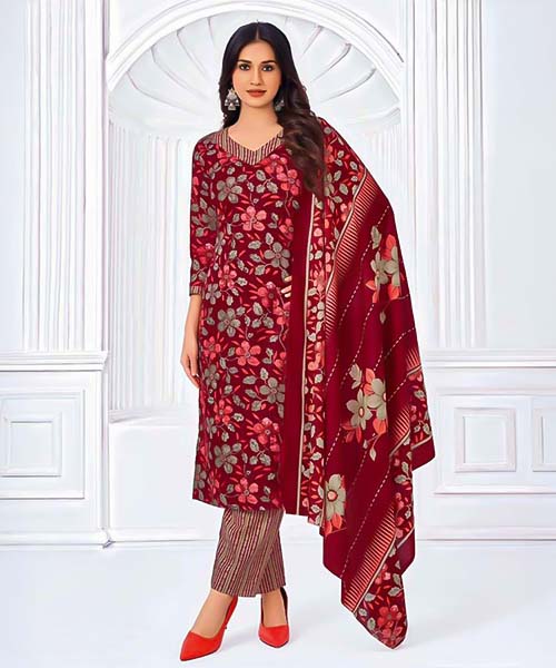 Red  Cotton Casual Wear Salwar Kameez in tucson