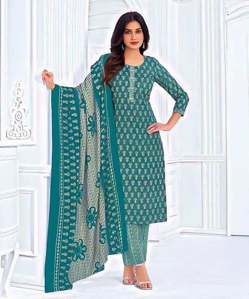 Green  Cotton Casual Wear Salwar Kameez in tucson