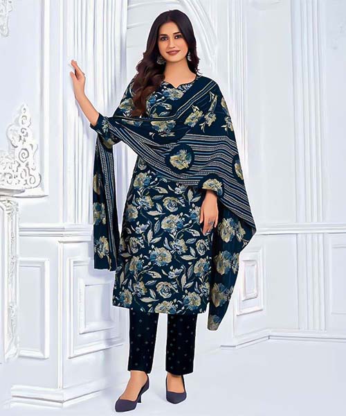 Blue Cotton Casual Wear Salwar Kameez in tucson