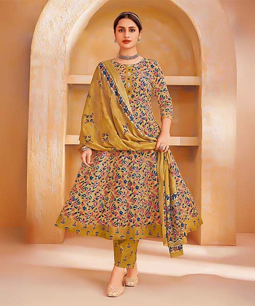 Yellow Cotton Casual Wear Salwar Kameez in tucson