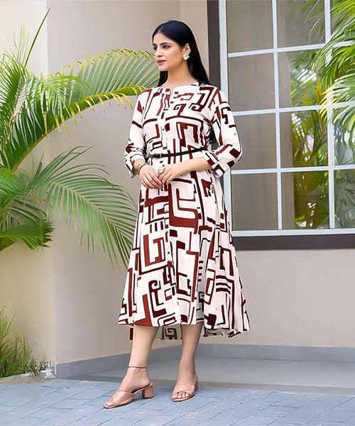 White  Rayon Casual Wear Kurti in milwaukee