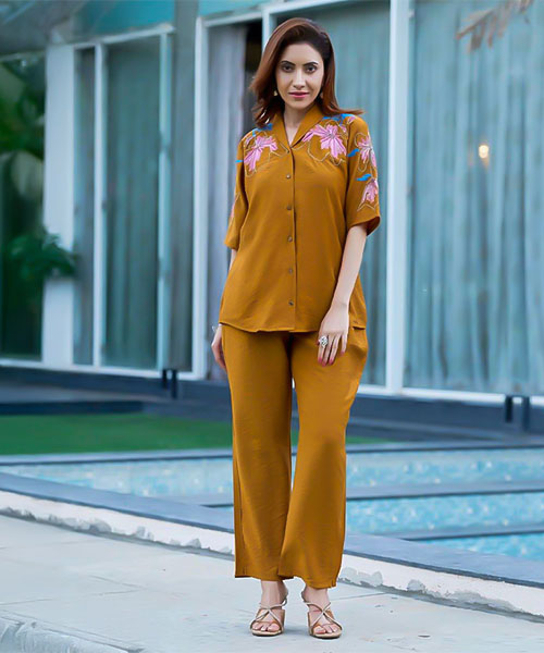 Orange  Viscose Crepe Casual Wear Kurti in swindon