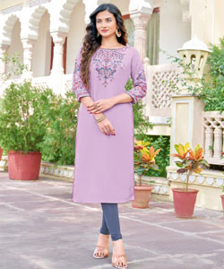 Beautiful Printed Kurtis  with Heavy Handwork