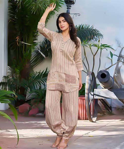 Brown  Fancy Casual Wear Kurti in lichfield