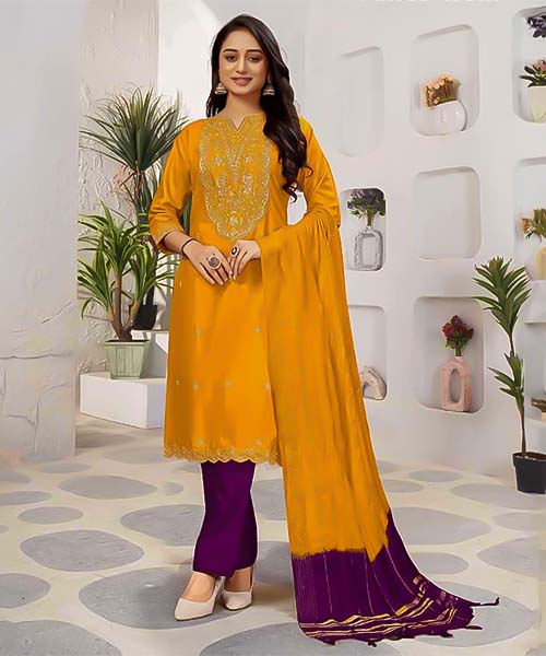 Yellow Rayon Casual Wear Kurti