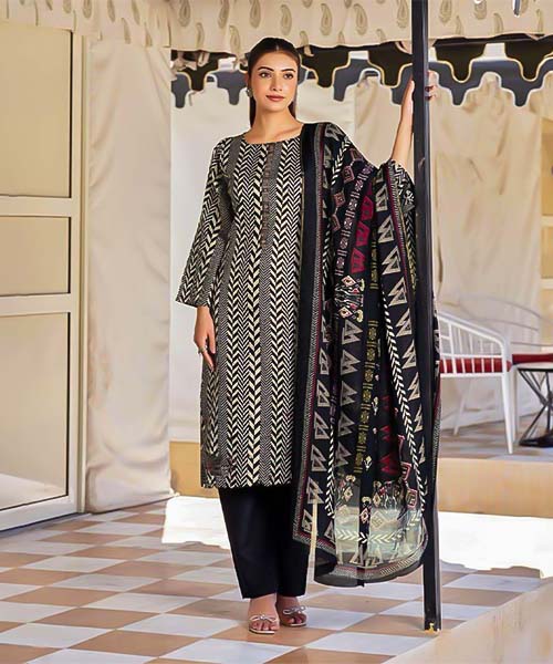 Black Jam Satin Casual Wear Salwar Kameez in peterborough