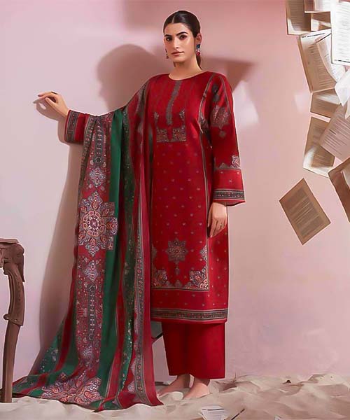 Red  Viscose Cotton Casual Wear Salwar Kameez in delhi