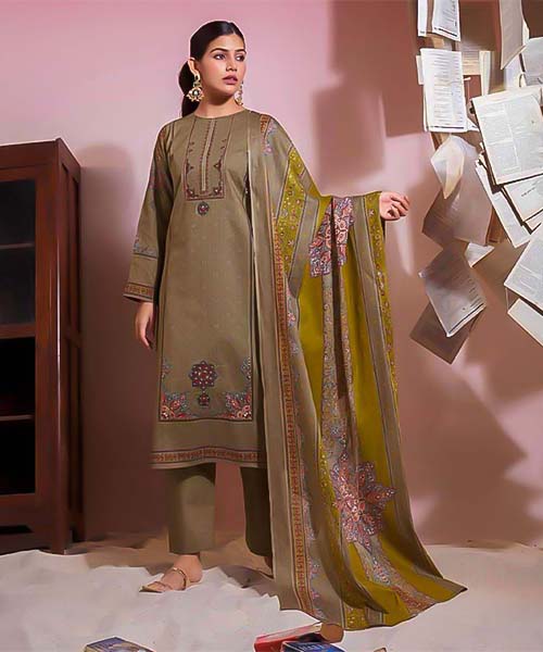 Brown Viscose Cotton Casual Wear Salwar Kameez in delhi