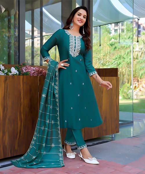 Green  Vertican Casual Wear Salwar Kameez in belfast