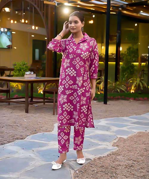 Violet Vertican Printed Kurti in denver