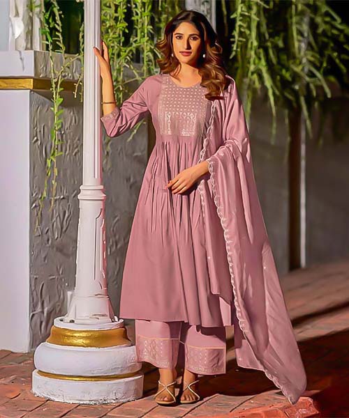 Pink Viscose  Casual Wear Salwar Kameez in delhi