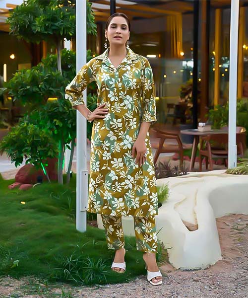 Green  Vertican Printed Kurti in denver