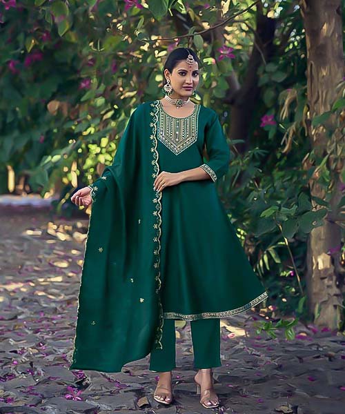 Green Rayon Casual Wear Kurti