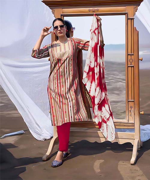 Red  Rayon Casual Wear Salwar Kameez in seattle