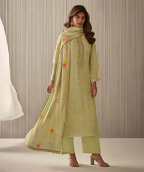 Green  Silk Party Wear Salwar Kameez in mumbai