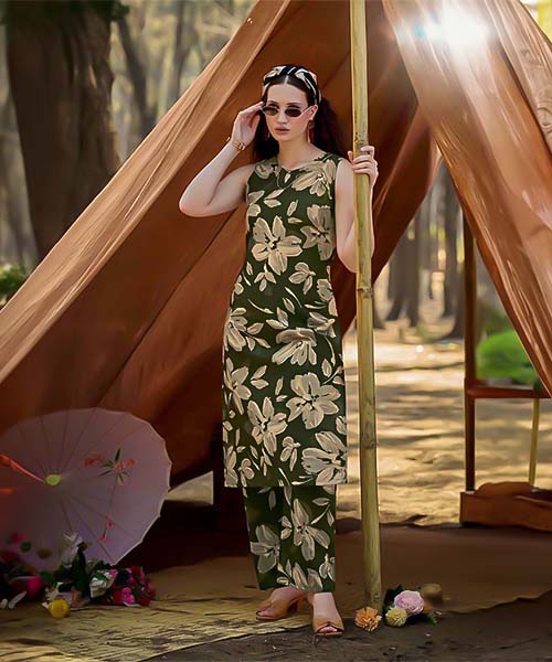 Green   Cotton Casual Wear Kurti in delhi