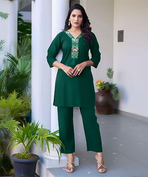 Green  Cotton Casual Wear Kurti in ipswich