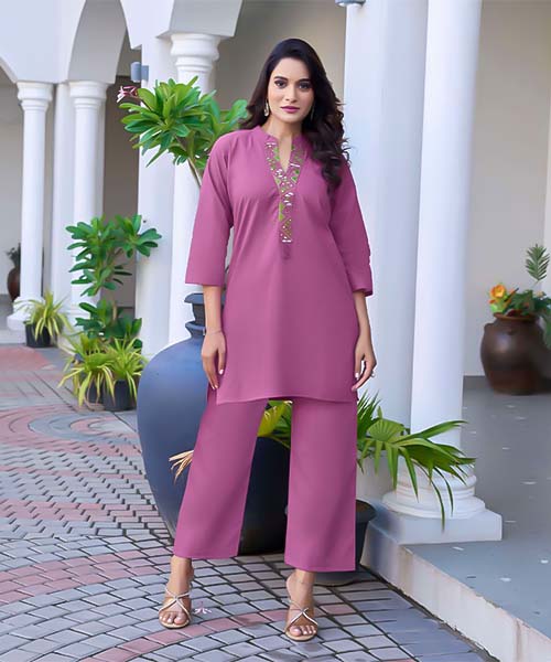 Purple  Cotton Casual Wear Kurti in ipswich