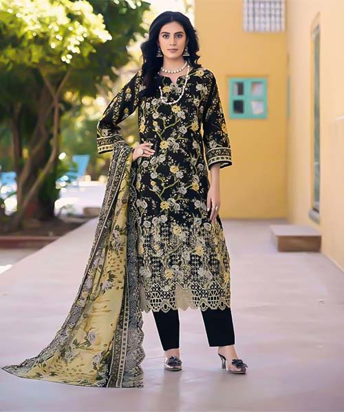 Green  Lawn Casual Wear Salwar Kameez in oxford