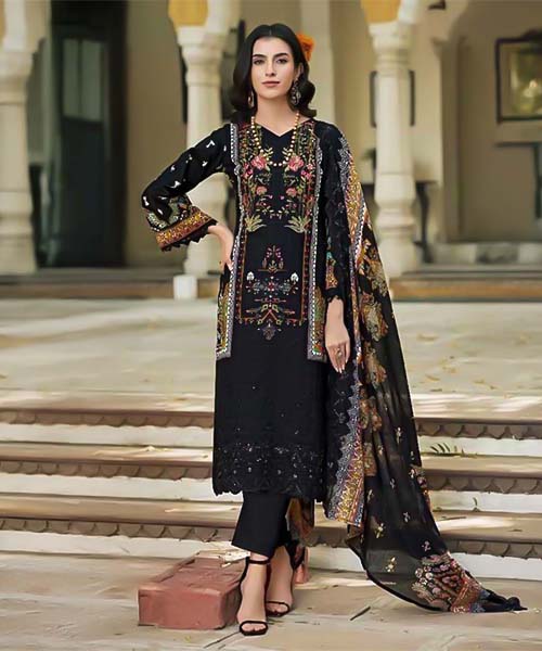 Black Lawn  Casual Wear Salwar Kameez