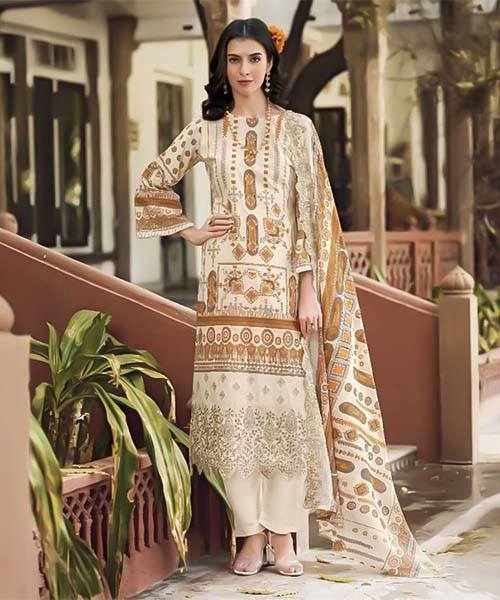 White  Lawn  Casual Wear Salwar Kameez in las vegas