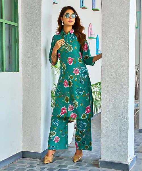 Green  Rayon Casual Wear Kurti in united kingdom