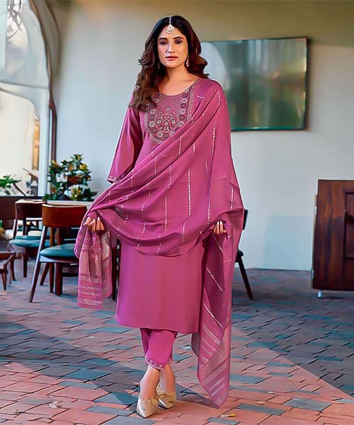 Pink Vetican Silk Casual Wear Kurti in delhi