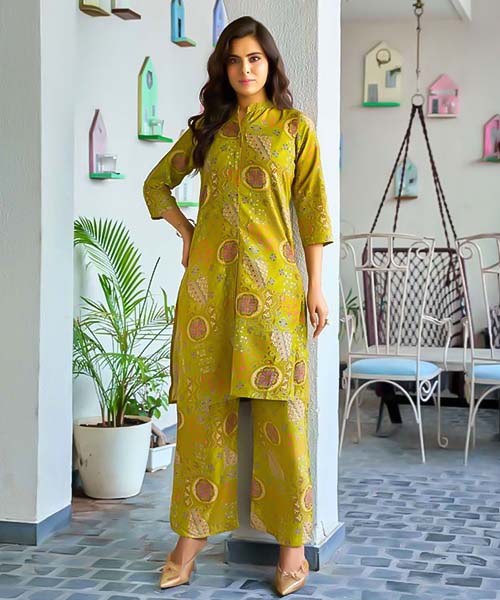 Yellow  Rayon Casual Wear Kurti in united kingdom