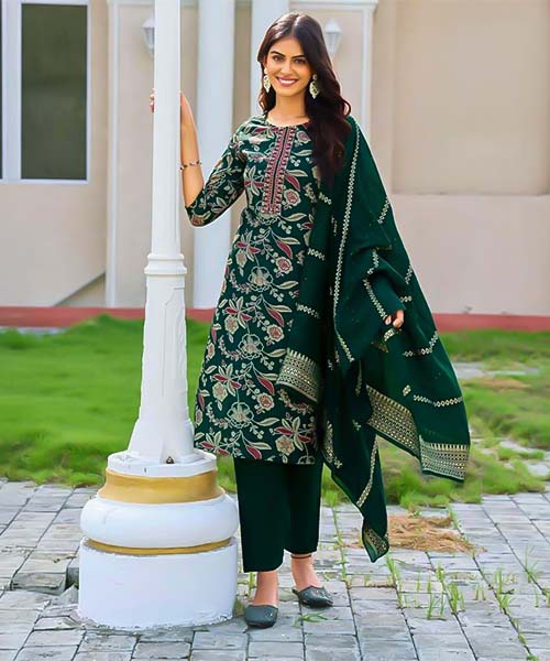 Green  Vertican  Casual Wear Salwar Kameez in truro