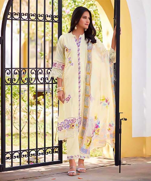 White Cotton Party Wear Salwar Kameez in switzerland