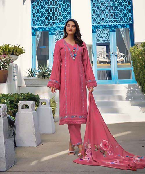 Pink  Cotton Party Wear Salwar Kameez in germany