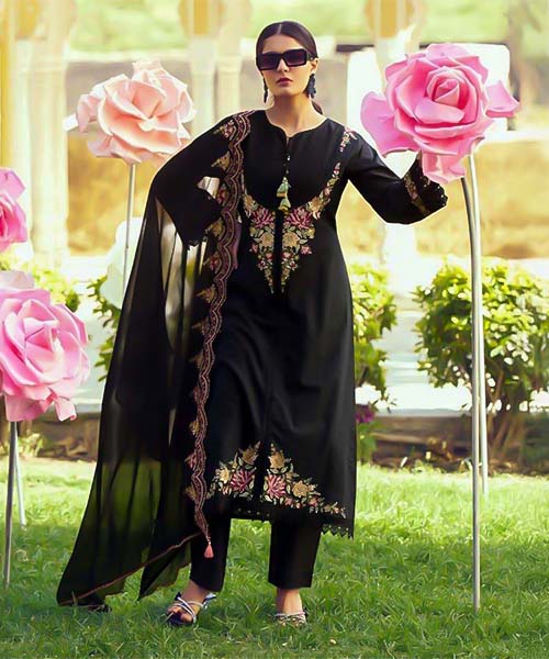Black  Cotton Party Wear Salwar Kameez in detroit