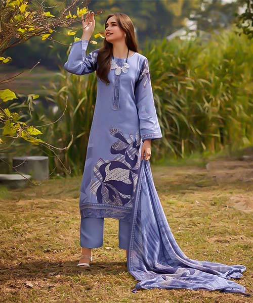 Purple  Jam Cotton Casual Wear Salwar Kameez in romania