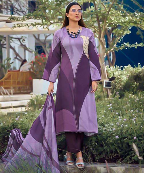 Purple  Jam Cotton Casual Wear Salwar Kameez in delhi