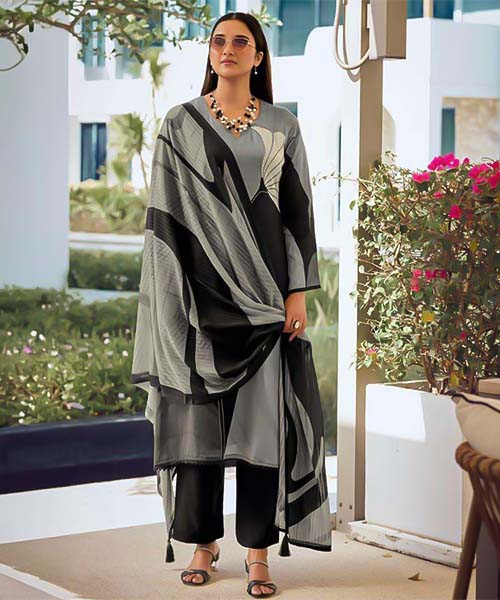 Black Jam Cotton Casual Wear Salwar Kameez in delhi