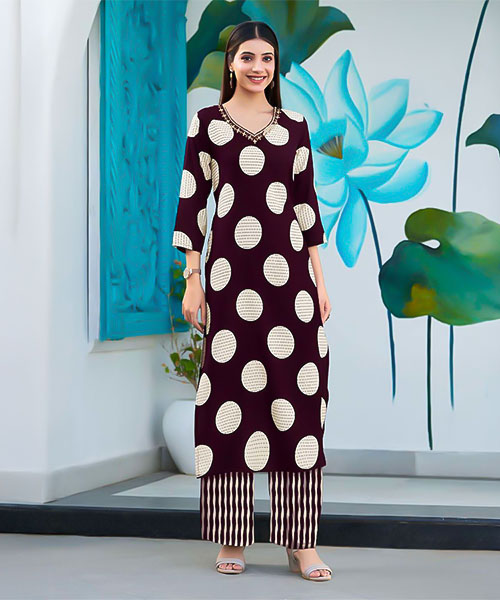 Brown  Rayon Casual Wear Kurti in coventry