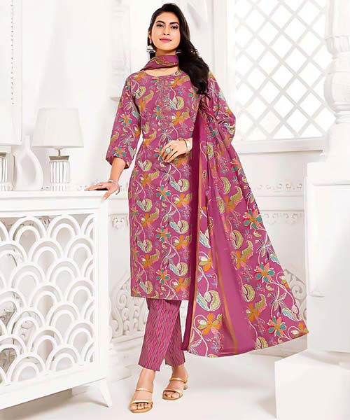 Pink  Cotton Casual Wear Salwar Kameez in ipswich
