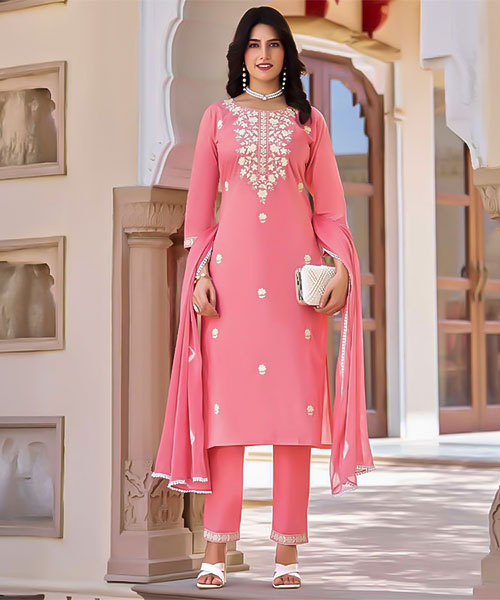 Pink  Cotton Casual Wear Salwar Kameez in austin