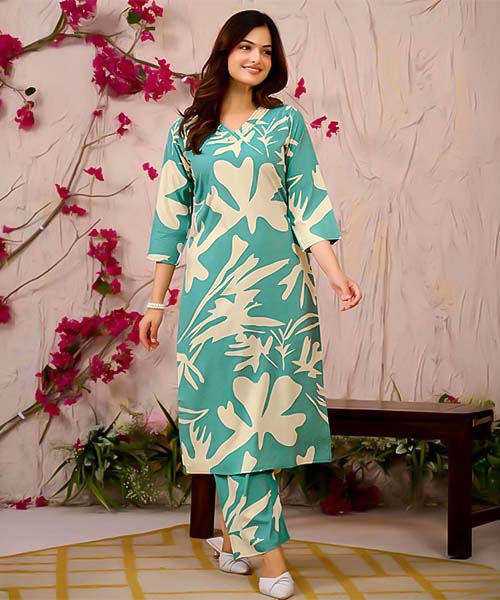 Green  Rayon Casual Wear Kurti in northampton