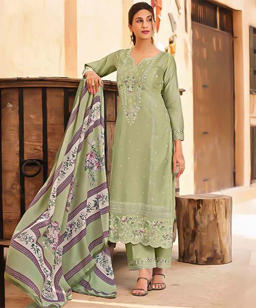 Green  Jam Cotton Casual Wear Salwar Kameez in australia